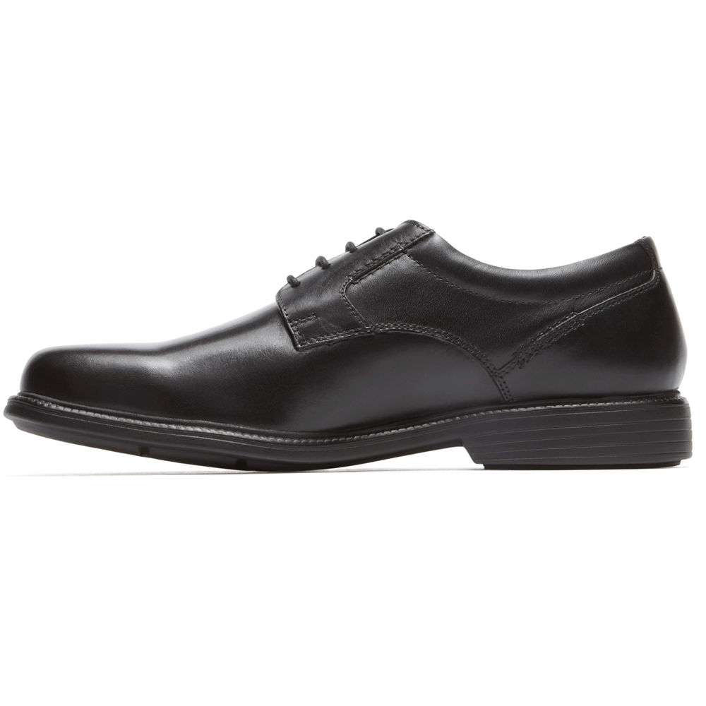 Rockport Mens Charles Road Plain Toe - Oxfords Black - OZH051794